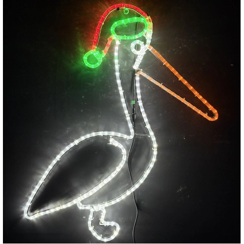 Christmas Pelican Rope Light Motif 