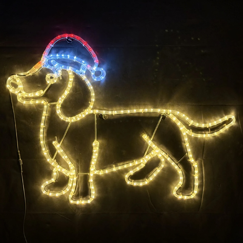 Christmas Dachshund Rope Light Motif 