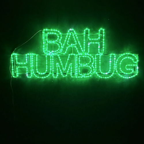 Bah Humbug Grinch  Christmas Rope Light Motif
