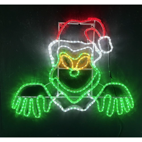 Peeping Grinch Rope Light Motif 