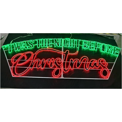 'Twas The Night Before Christmas Rope Light Motif - PREORDER