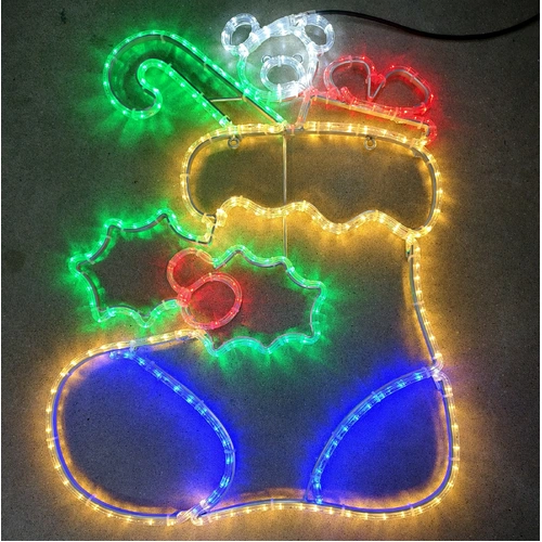 Christmas Stocking Rope Light Motif 