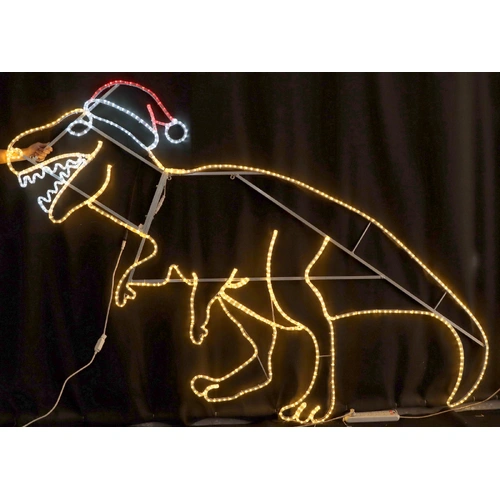 250cm Christmas T-Rex Rope Light Motif - PREORDER FOR 2026