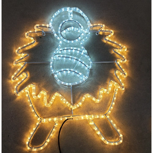 Baby Jesus Manger Rope Light Motif - PREORDER FOR 2026