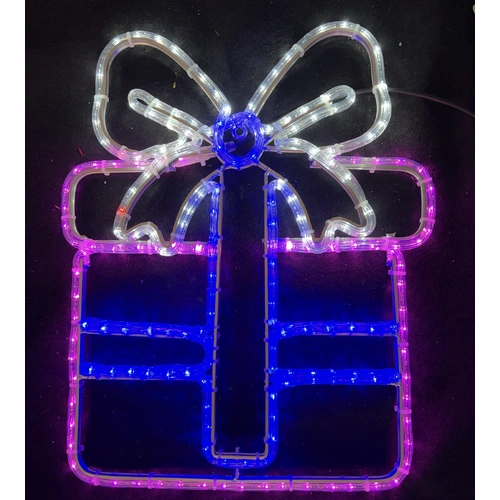 Pink Gift Box Rope Light Motif