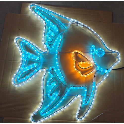 New Blue Fish Rope Light Motif- PREORDER FOR 2026