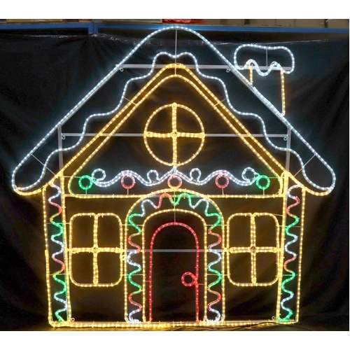 Gingerbread House Rope Light Motif - PREORDER FOR 2025