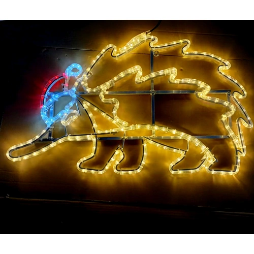 Christmas Echidna Rope Light Motif -PREORDER FOR 2026