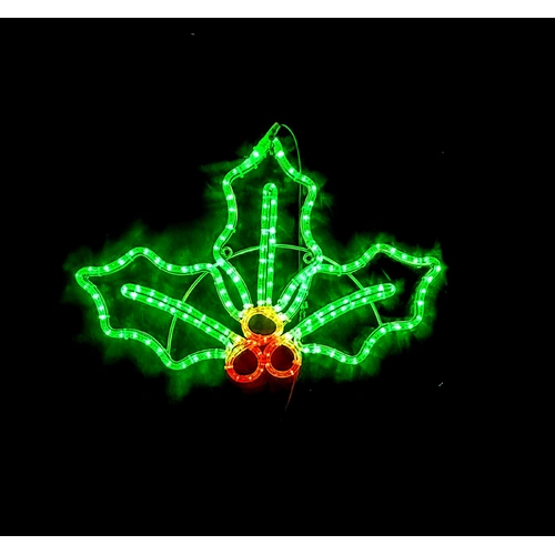 Green Holly Rope Light Motif