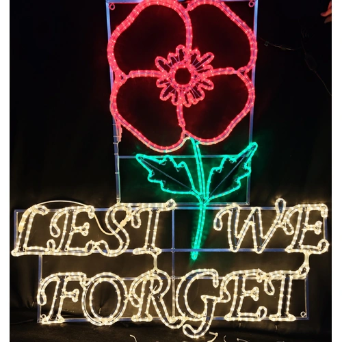 Lest We Forget Rope Light Motif - PREORDER FOR 2026