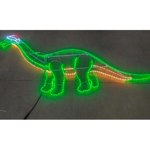 Christmas Brontosaurus Rope Light Motif