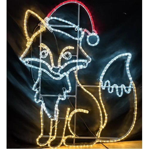 Christmas Fox Rope Light Motif