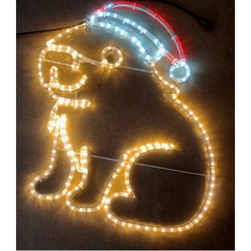 Capybara Christmas Rope Light Motif