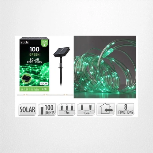 10m Green Solar Rope Light