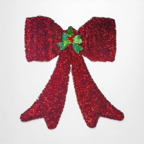 Tinsel Bow Hanger Decoration
