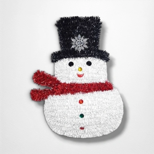 Tinsel Snowman Decoration