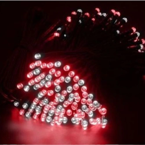Red & White Solar Fairy String -12m
