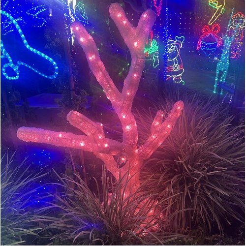 Red 3D Acrylic Coral 80cm high - PREORDER FOR 2025