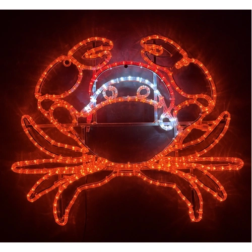 Christmas Crab Rope Light Motif 