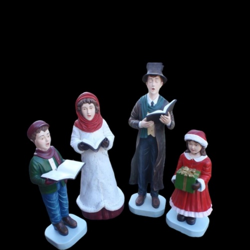 Resin Carolers - 4 Piece Set  - taking orders for 2024