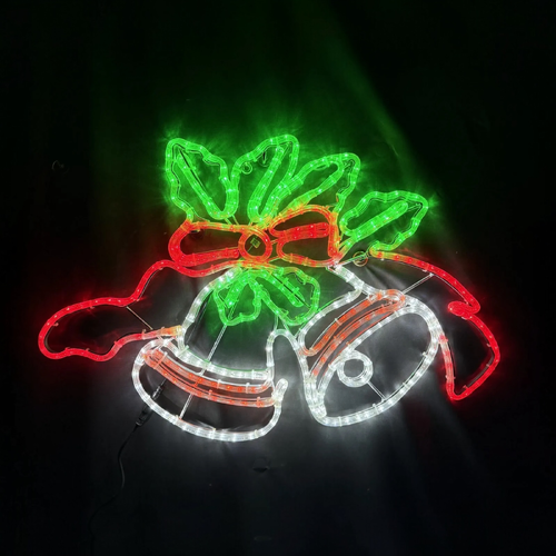 Commercial Double Bells Rope Light Motif