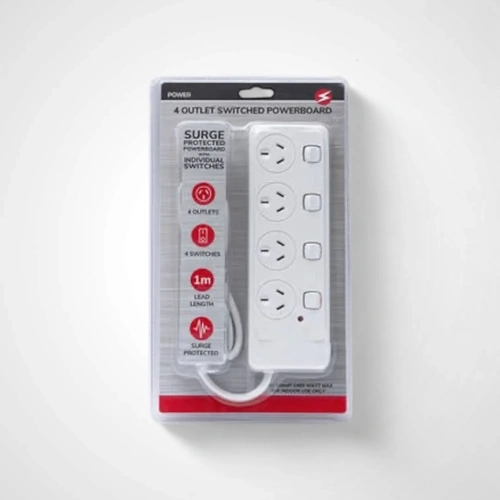4 Outlet Powerboard Switched