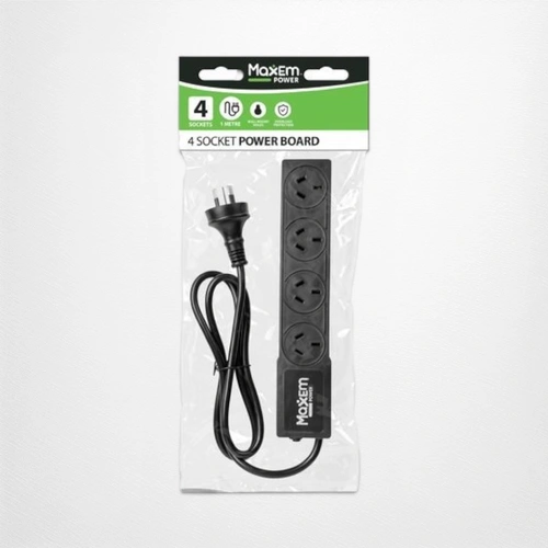 4 Way Power Board - Black