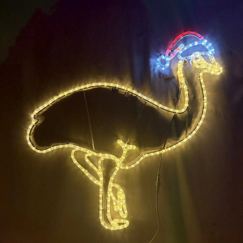 Christmas Emu Rope Light Motif