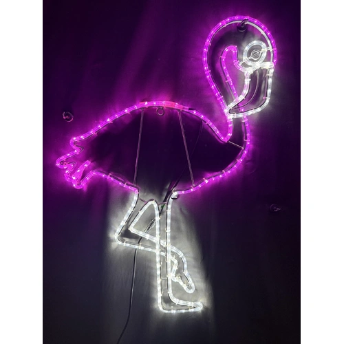 Pink Flamingo Rope Light Motif 