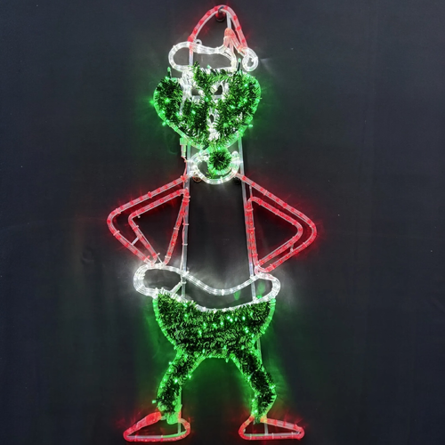 Christmas Grinch Rope Light Motif