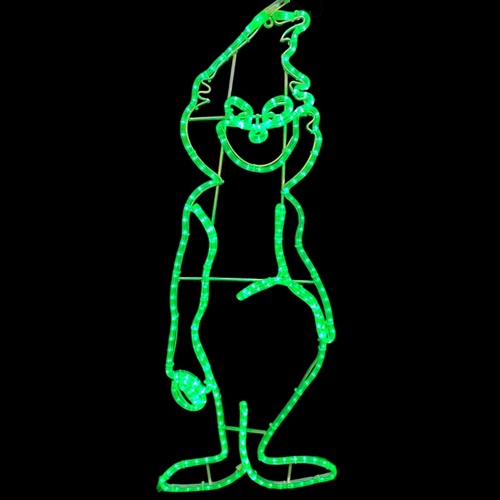 Christmas Grinch Rope Light Motif