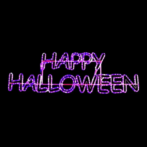 HAPPY HALLOWEEN Rope Light Motif 