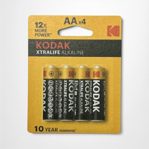 Kodak xtralife Alkaline Battery- AA - 4pk
