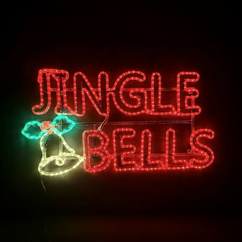 Jingle Bells Rope Light Motif with Bell 