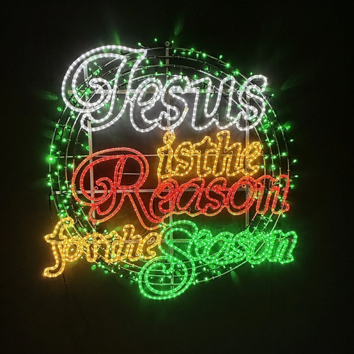 Jesus is the Reason for the Season Rope Light Motif 