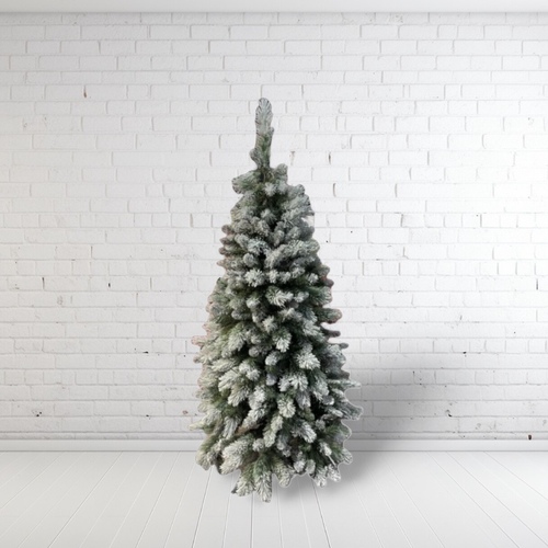 6 Foot Slim Snow Christmas Tree (Hinged)