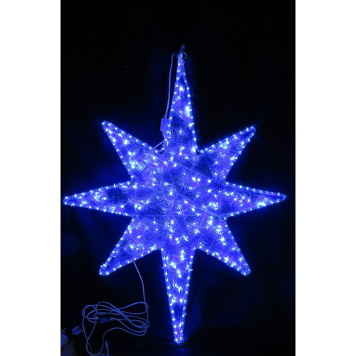 LED Blue North Star Rope Light Motif