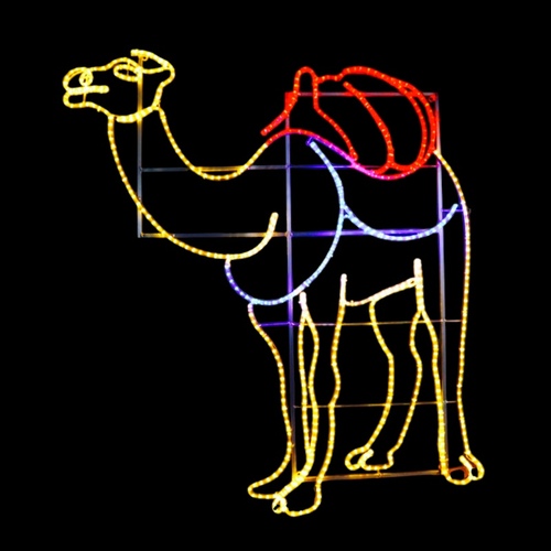 Large Standing Camel Rope Light Motif