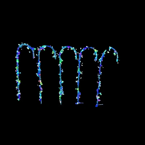 5 RGB Candy Canes 