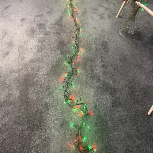 10M Red and Green Cluster Firecracker String