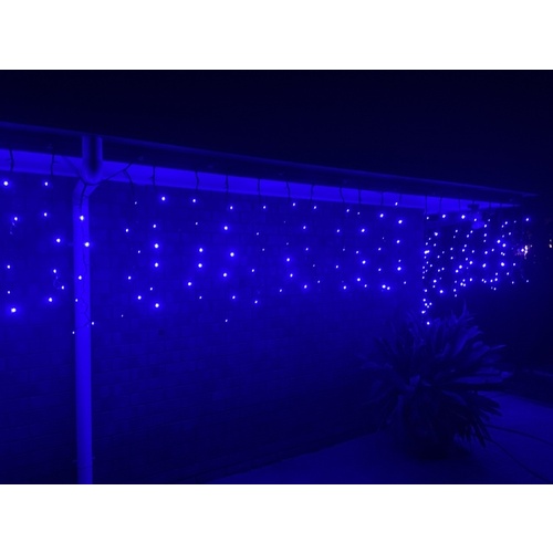 10m Blue Led Curtain Light With Waterfall Effect