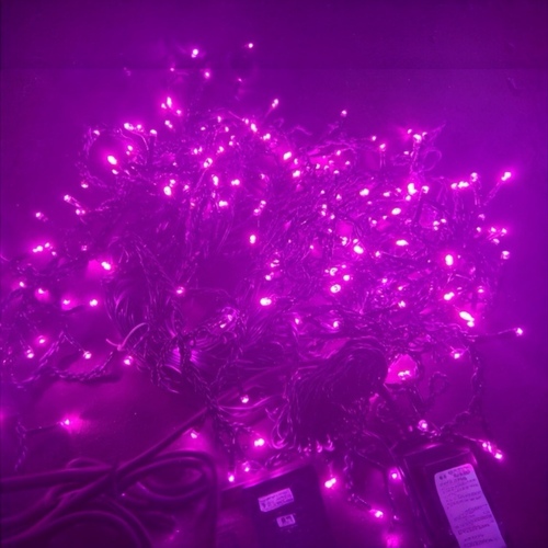 10M LED Pink Icicles 