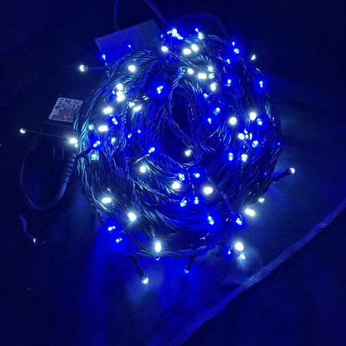 10M LED Blue and White Icicles