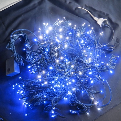 25M White and Blue Icicles
