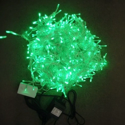 25m Green LED Icicles 