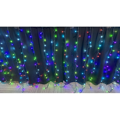 10M RGB LED Curtain- 90cm drop