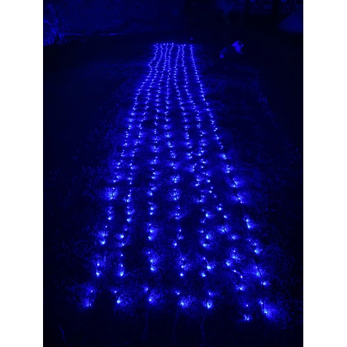 Blue Waterfall Curtain Light 10m long x 1m drop