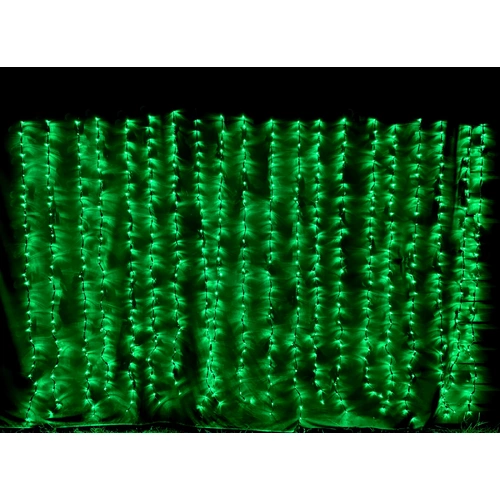 Green Waterfall Curtain Light  3m long x 2m drop