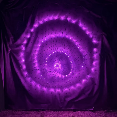 Round Pink Net Light- 2m diameter