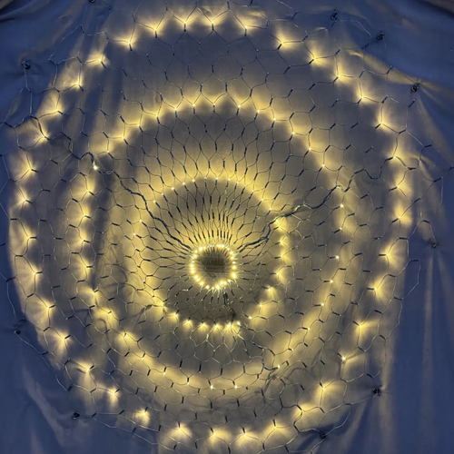 Round Warm White Net Light- 2m diameter